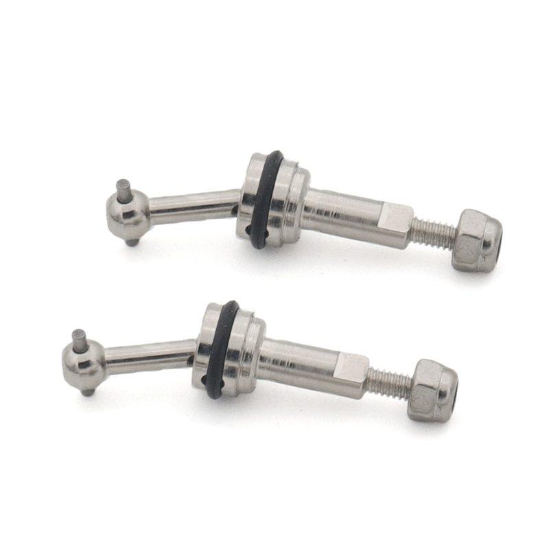 2 Pcs Extended Metal CVD Cardan Shaft 2mm With M2 Nut For 1/28 RC Car Wltoys K969 K989 K979 P929 Upgrade Parts