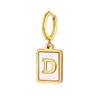 26 Letter Earrings Diy Stainless Steel Shell Letter C Earrings Gold Women'S Earrings, Jewelry Ed-637