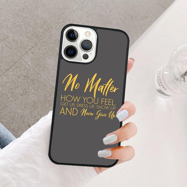 Famous Motivational Life Quote Phone Case Cover For iPhone 17 Air 16 15 14 13 12 Pro Max 11 Pro Max Plus Coque