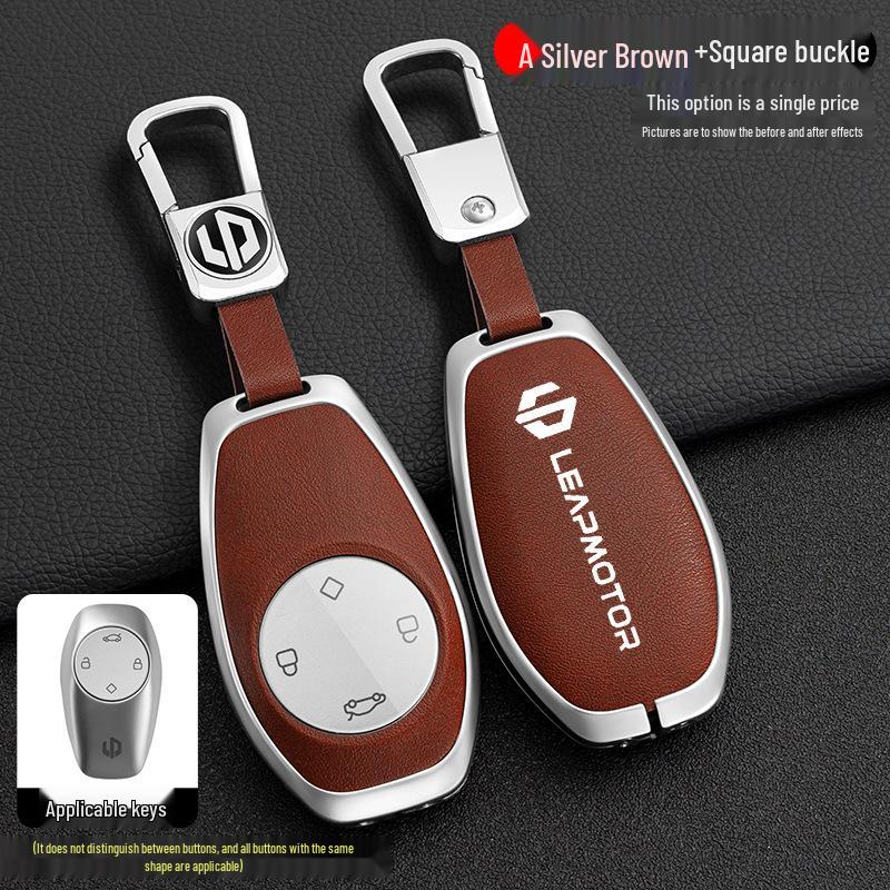 Leapmotor T03/S01/C01 Key Case: 2021 High-End Metal Protective Shell