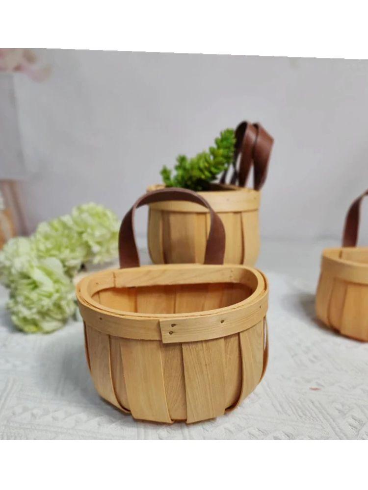 Onion Ginger Garlic Storage Basket Kitchen Ginger Garlic Basket Household Japanese Hanging Basket Handmade Bamboo Storage Basket