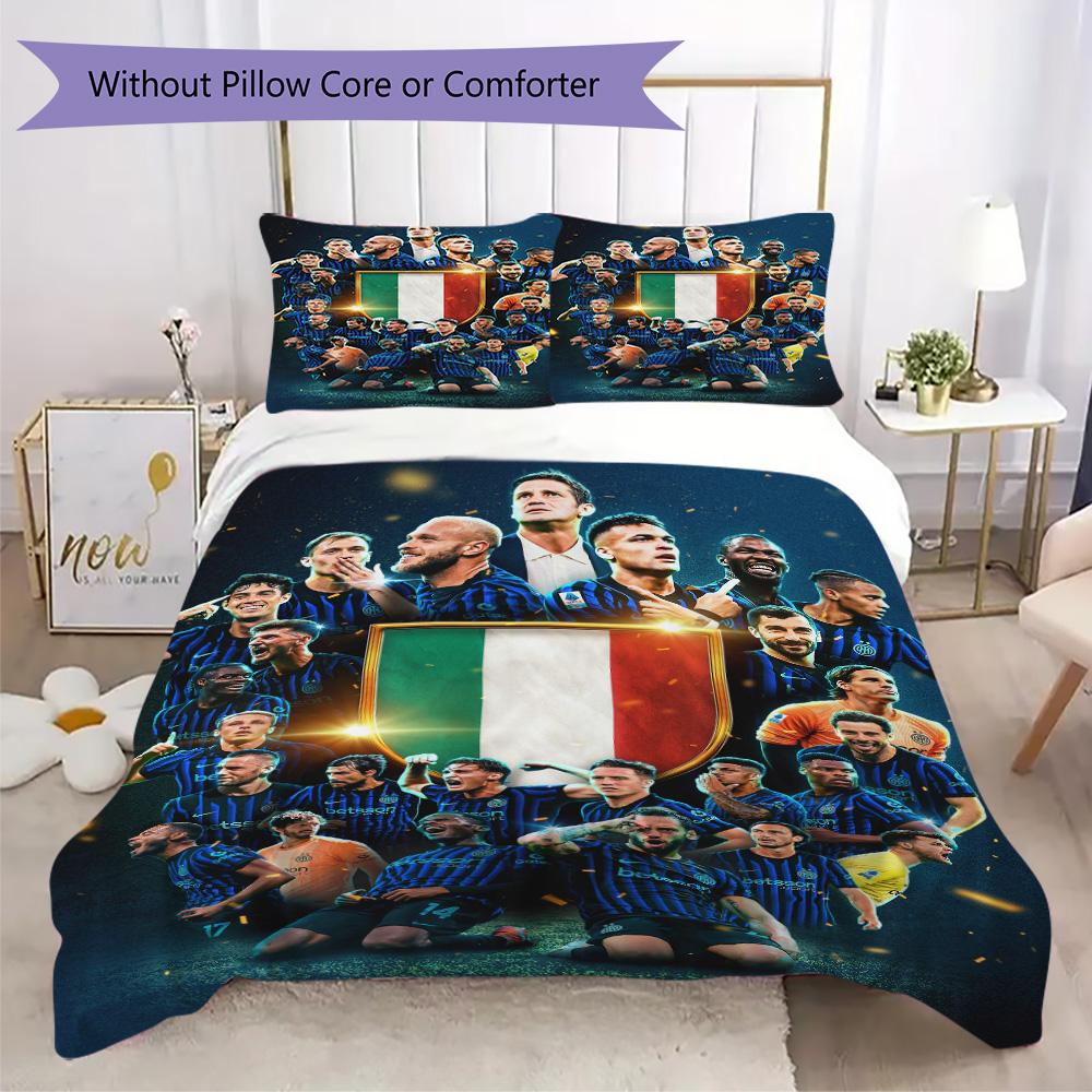 Famous F.C. Internazionale Milano football player Lautaro Martínez Home Decoration Soft Bedding Down Pillowcase Duvet Cover (without core) L12