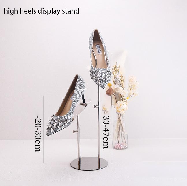 Double-headed Shoe Display Rack Shoe Store Men s And Women s Shoes High Heel Display Rack Stainless Steel Display Shooting Props 28690₽
