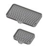 Wavy Pattern Silicone No-Drill Soap Dish & Drain Mat Rack