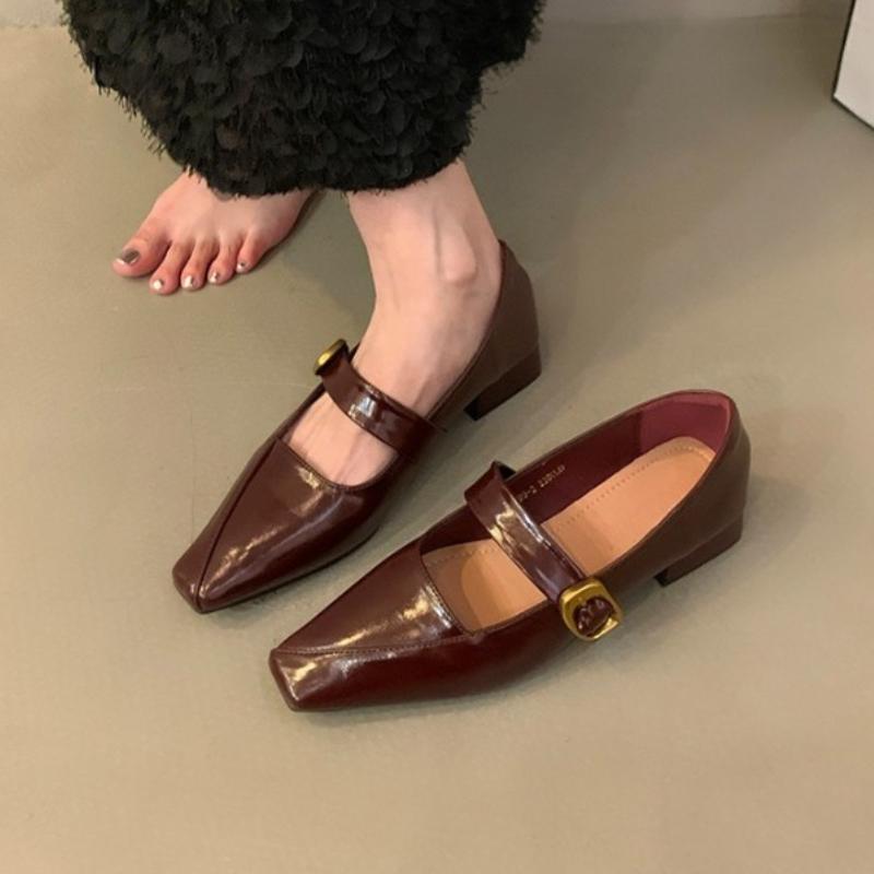Retro Woman Shoes Female Footwear  New Dress 2025 Summer Leather Rubber Rome Fashion Floral Hoof Heels
