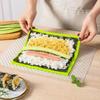 2pcs Bamboo Pattern Hand Roll Mat Easy To Clean Sushi Curtain Rolling Mat 8.6x7.8Inch for Kitchen Gadgets Cooking Accessories