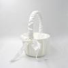 European Pearl Bow Flower Girl Basket for Weddings