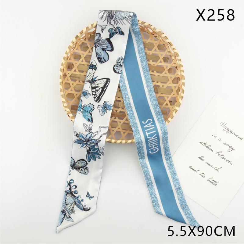 Versatile Vintage Silk Scarf: Hair Tie, Headband, Bag Accessory