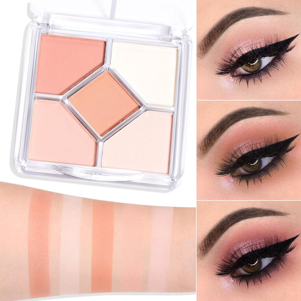 Ombre à paupières CmaaDU 5 couleurs qui ne tache pas et ne se décolore pas facilement