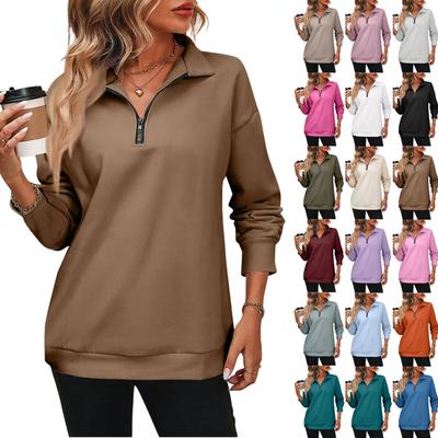 Damen-Tops, langärmlige Rundhals-Shirts, Herbstmode, lässige Business-Tunikablusen