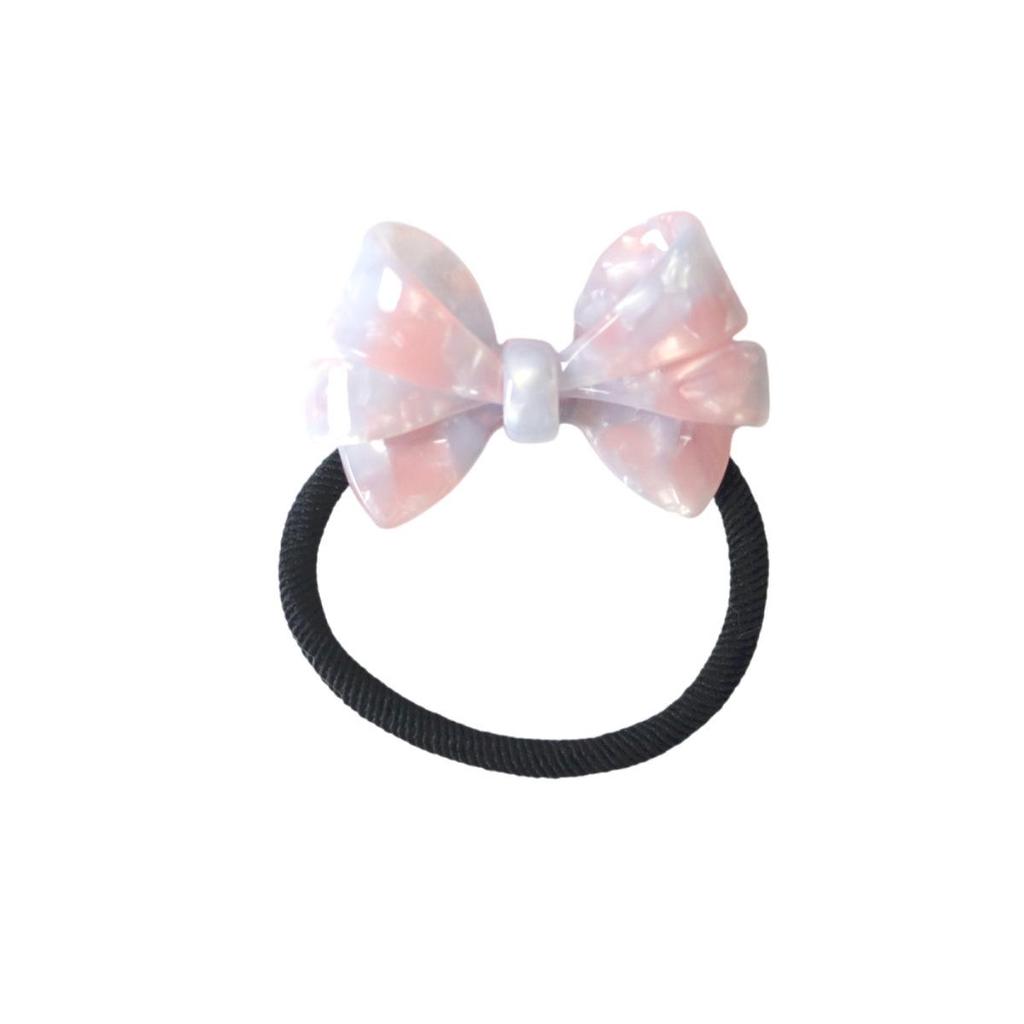 Nan Rui Three-Layer Acetate Bow Hair Tie - Cute & Elastic Hair Accessory