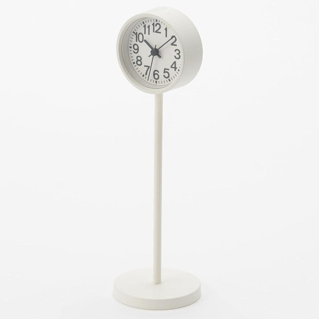 MUJI Park Clock Mini White MJ-PCM2 44275740 Width 55 x Depth 55 x Height 182mm