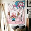 One Piece Tony Tony Chopper Arazzo da Parete Estetico Appeso a Parete Coperta in Tessuto Stampato Arazzi Decorativi per Camera da Letto Soggiorno Decorazioni per la Casa