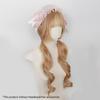Synthetic Cute Lolita Wig Bunches Golden Brown Blonde Hair Wigs with Bangs Female Natural Wavy Long Hair Anime Cosplay