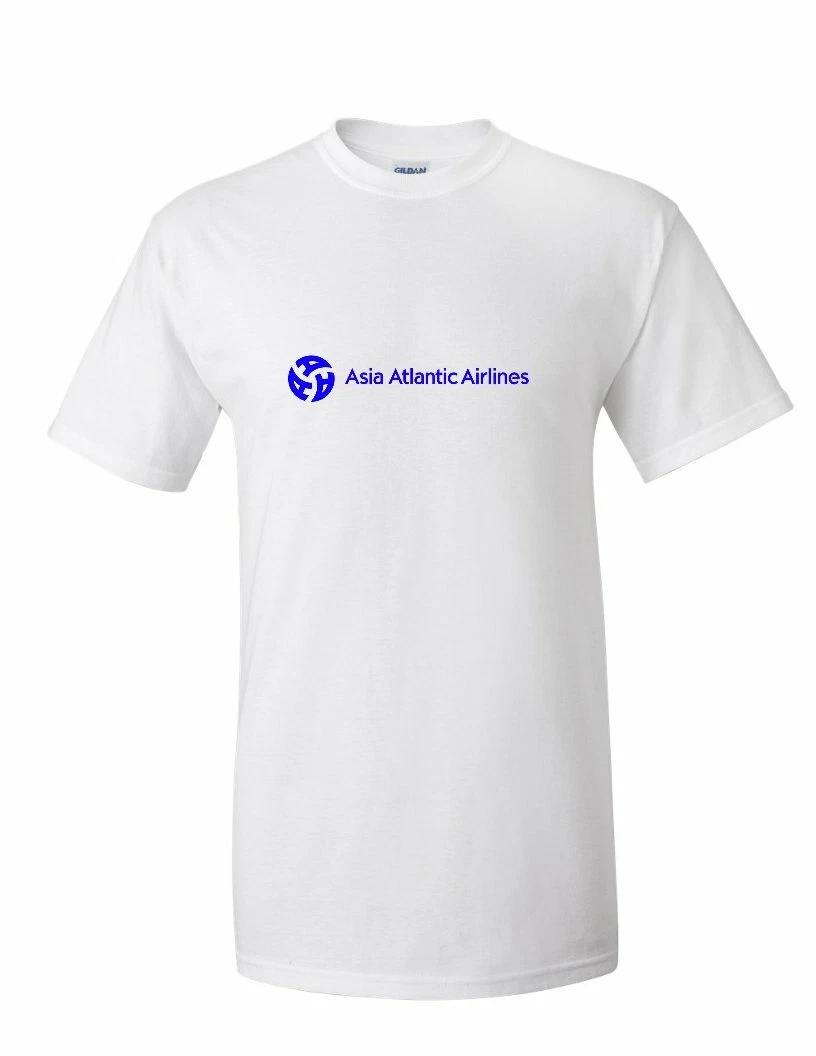 Asia Atlantic Airlines Blue Logo Thailand Thai Air Travel White Cotton T-Shirt S