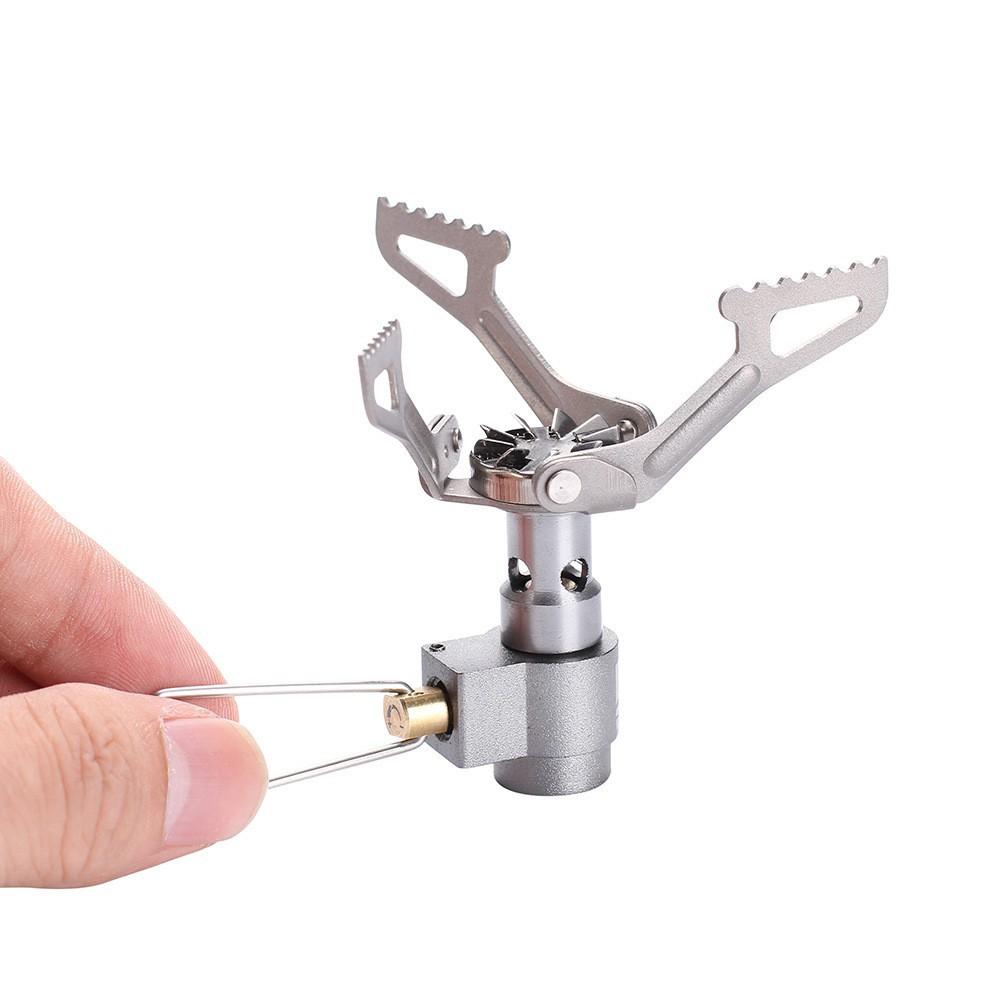1 Piece Camping Stove Integrated Folding Stove Mini Stove Camping Outdoor Survival Kit Portable Pocket Stove Camping Picnic