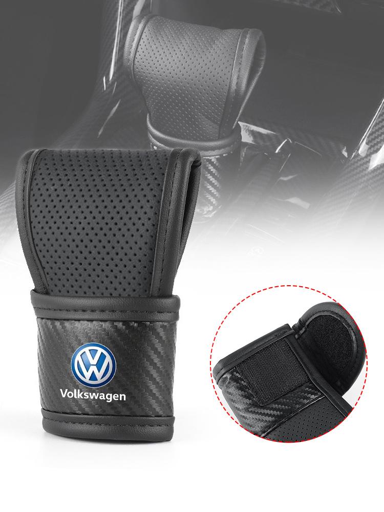 Pro VOLKSWAGEN VW Pro VW Volkswagen Auto Kryt na řadicí páku z kůže Kryt řadicí páky Dekorace rukojeti řazení Vhodné pro manuální automatickou převodovku Sh