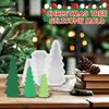 3pcs Christmas Tree Silicone Mold Set Christmas Tree Decoration Molds Christmas Tree Casting Gypsum Crafting Accessories