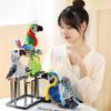 Cross-border Macaw Parrot Plush Toy - Children's Cognitive Bird Figurine