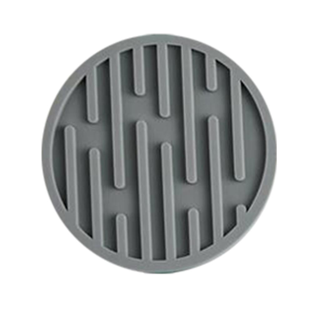 Silent Coasters Silicone Tea Cup Mat Striped Draining Version