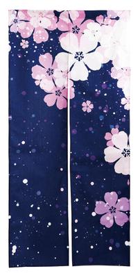 Noren 180cm Kirschblüte Frühling Lang Nordisch Spannraum Ankleide Sichtschutz next.design Vorhang, Lang, Design, Blume, Länge, Dekorativ,