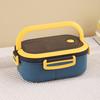 Bento Lunch Box with Spoon and Fork High-capacity Microwave Food Container Portable Leak-proof