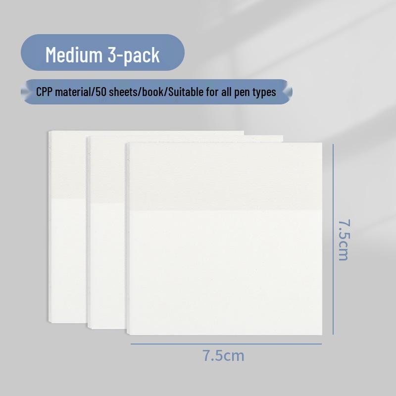 Transparent Sticky Notes: Writable, Adhesive, and Tearable Notepads Perfect for Students To Jot Down Notes and Highlight Key Points.