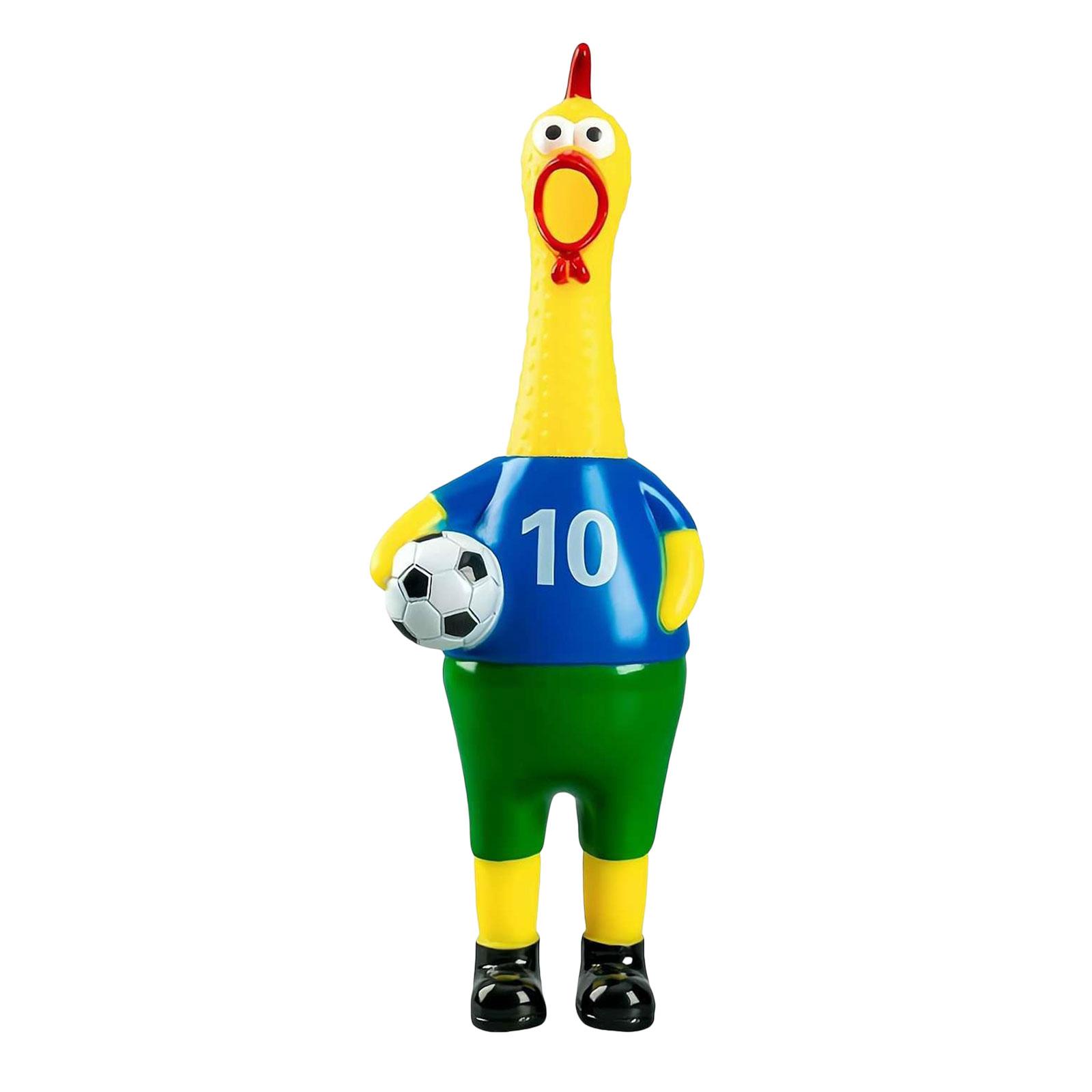 Learning Educational Games 2 Years Rubber Chicken Toy Chicken Toy Rubber Chicken Dog Toy Spoof Gift Present Eye Catching Football Design