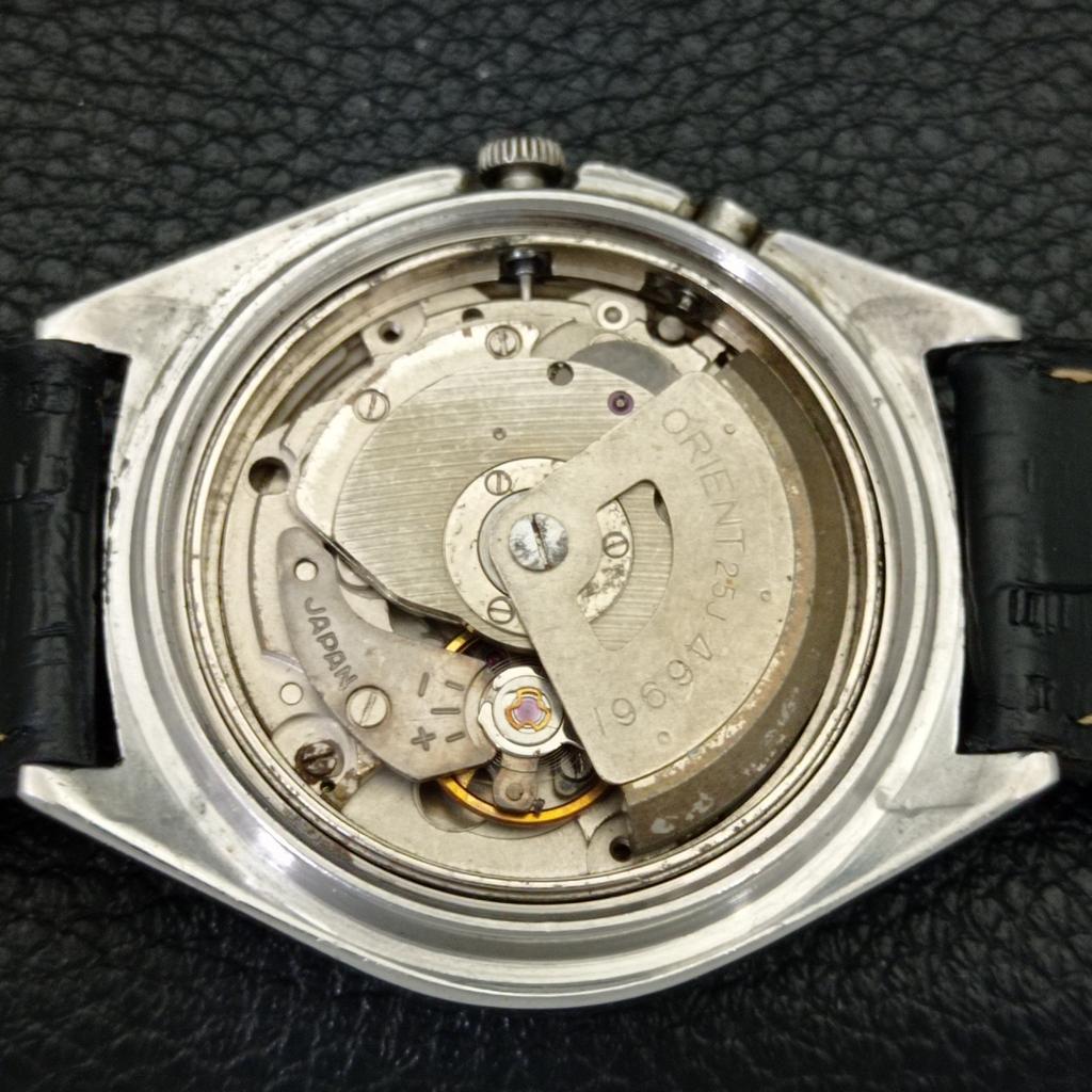 VINTAGE ORIENT AUTOMATIC 46961 JAPAN MENS BLUE COLOR DIAL WATCH A700628-5 R204-a700628