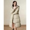JUZI Anna & Chloe Women's Long Hooded Duck Down Puffer Jacket
