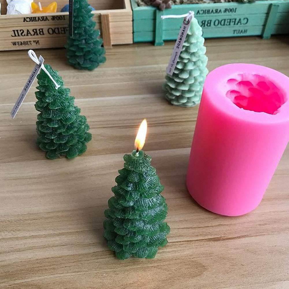 3D Silicone Christmas Tree Mould Baking Dessert Mould Christmas Tree Mould for Soap Candle