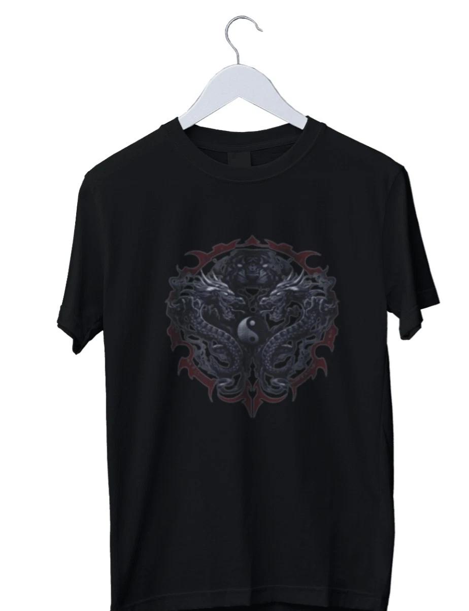 

Yin Yang Twin Dragons Tiger Graphic T shirt Mens Unisex S M L XL 2 3 4 XL XL