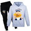 Anime Jeffy Puppet Clothes Kids Pullover Sweatshirts+Pants 2pcs Sets Boys Cartoon Tracksuit Children Clothing Baby Girls Outfits
