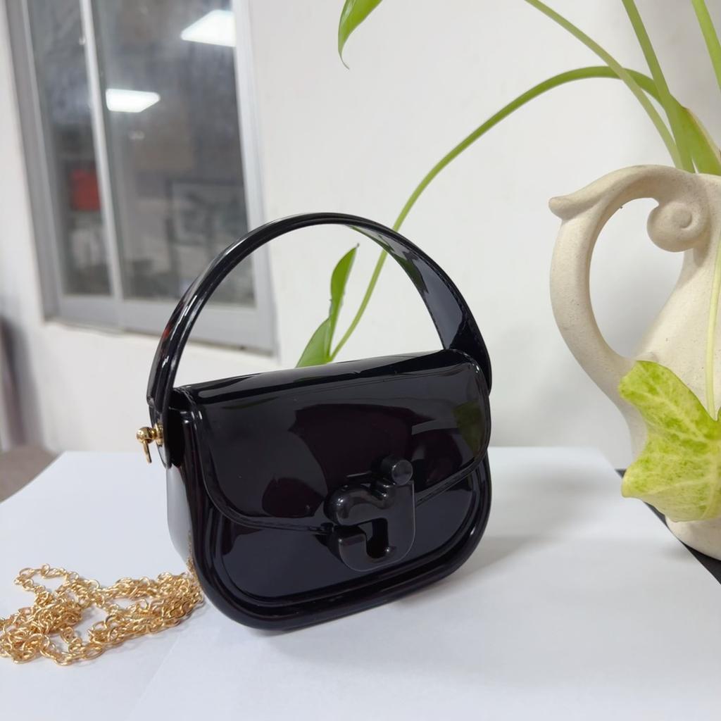 New Hot-selling J-letter Jelly Bag Portable Shoulder Oblique Span Children's Bag PVC Bag Change Bag