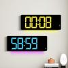 New digital alarm clock LED fantasy wall clock living room wall clock display multi-function alarm clock 6669RGB color change
