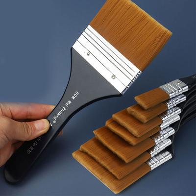 Flaches Pinselset, professionelle Malpinsel, Möbelpinselreiniger für Wände, Schränke, Maler, Studenten, Künstler