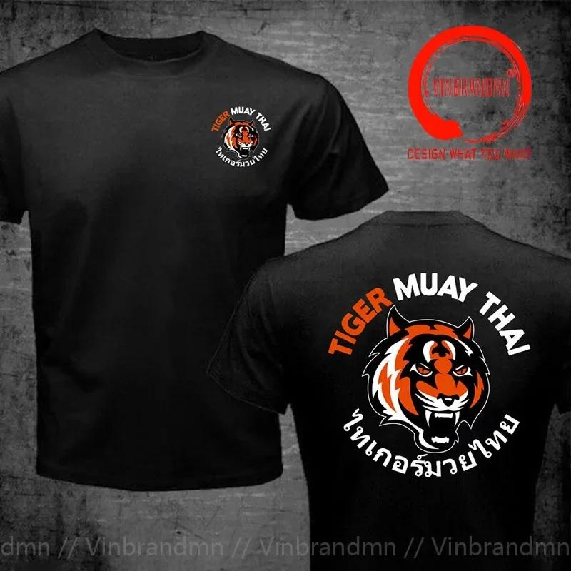 Newest Tiger Muay Thai Kick Boxing Tshirt Summer Thailand Kung Fu Oneck Unisex T Shirt Unisex Tees Tops Harajuku Streetwear Clothing