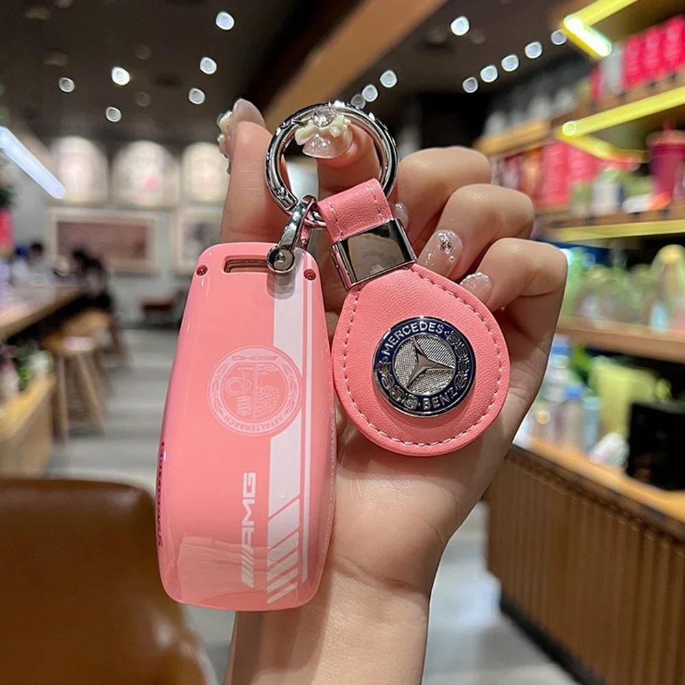 DGO2 New For Mercedes Benz Car Remote Key Case Cover Bag Auto Styling Accessory For Mercedes Benz A C E S G Class GLC CLE CLA W177 W2