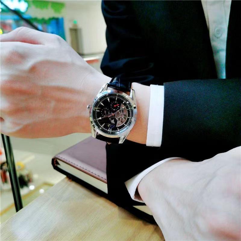 Duke of Lorraine Skeleton Mechanical Watch: Multi-Function, Luminous, Waterproof, Casual Business Steel Band