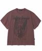 NOT4NERD Ignited Angel Pigment Loose Cropped T-Shirts - Red