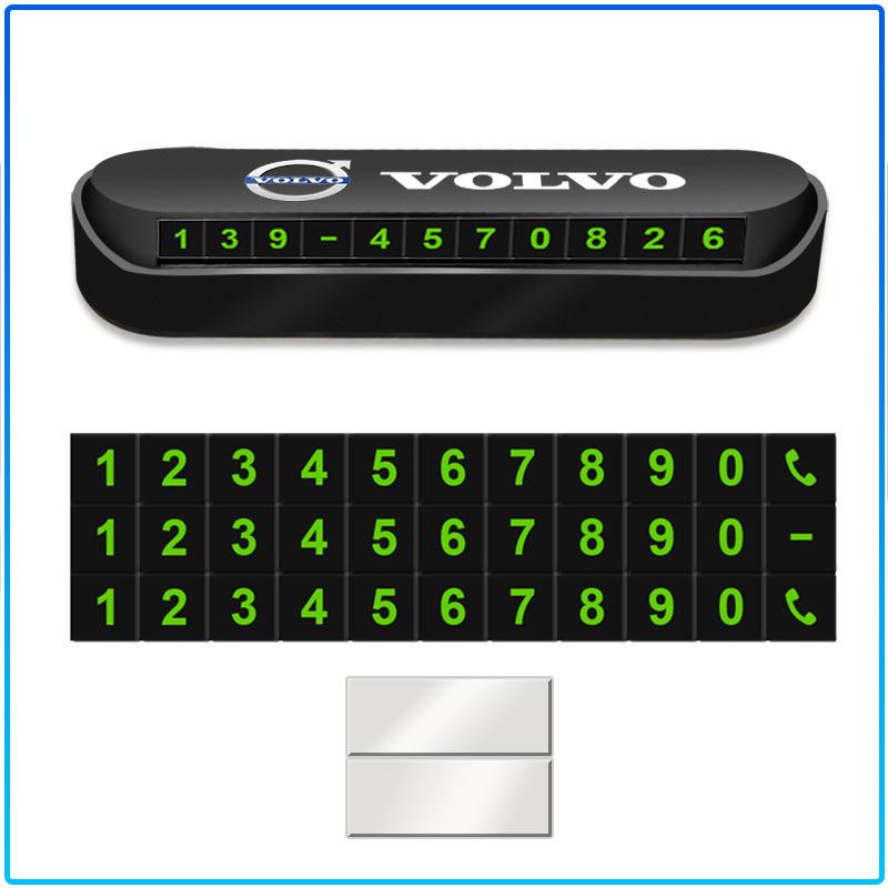 New Car Temporary Parking Card Plate Badge Car Styling For Volvo 240 C70 S40 S50 S60 S70 S80 S90 V40 V50 V60 V90 XC40 XC60 XC90 Vnl Truck