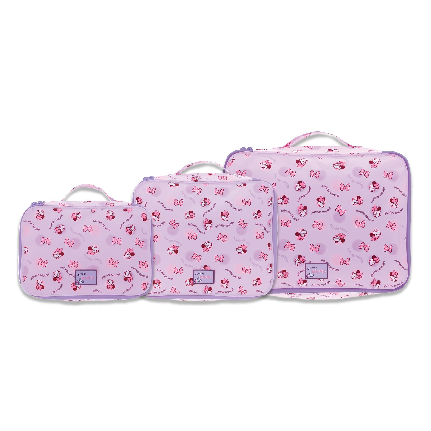 

Marushin Travel Pouch Disney Minnie Pastel Polka Dot Convenient Character 2335070800 3-Piece Set, Mouse, Design, Design,