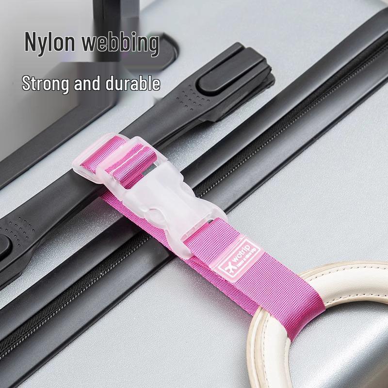 Portable Travel Luggage Buckle Strap with External Hook for Suitcases and Backpacks