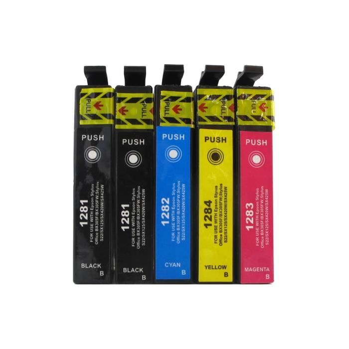 

PACK OF 5 COMPATIBLE EPSON T1285 CARTRIDGES