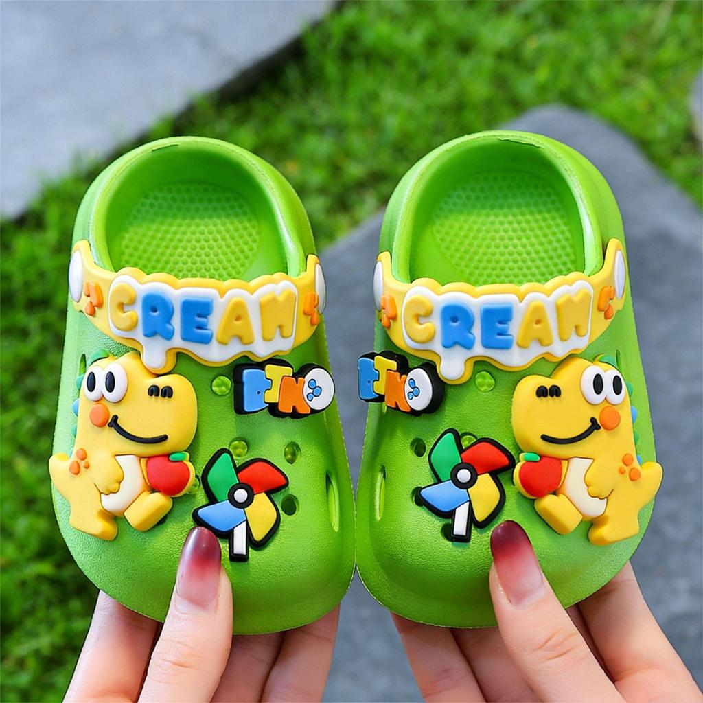 EVA Kids Cute Cartoon Non-slip Summer Sandals - Closed-toe for Boys & Girls