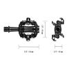 Funn Tactic Binding Pedals - SPD Cleat Compatible, MTB and XC Race Pedals (Black)