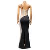 Women Sexy Chic Shiny Rhinestone Long Dress Elegant Back Slim Dresses Fashion Party Club Evening