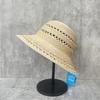 25 Fine Raffia Hand-Woven Hollow Straw Hat Women'S Summer Sun Protection Visor Elegant Top Hat Bucket Hat