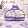Girl Heart Handheld Pencil Case Large Capacity Portable Stationery Bag For School And Office Use