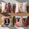 Singer Pink Aura kKenia Os Cushion Cover Soft Comfort Pillowcase for Sofa Nap Living Room Party Home Pet Decor Pillowcover